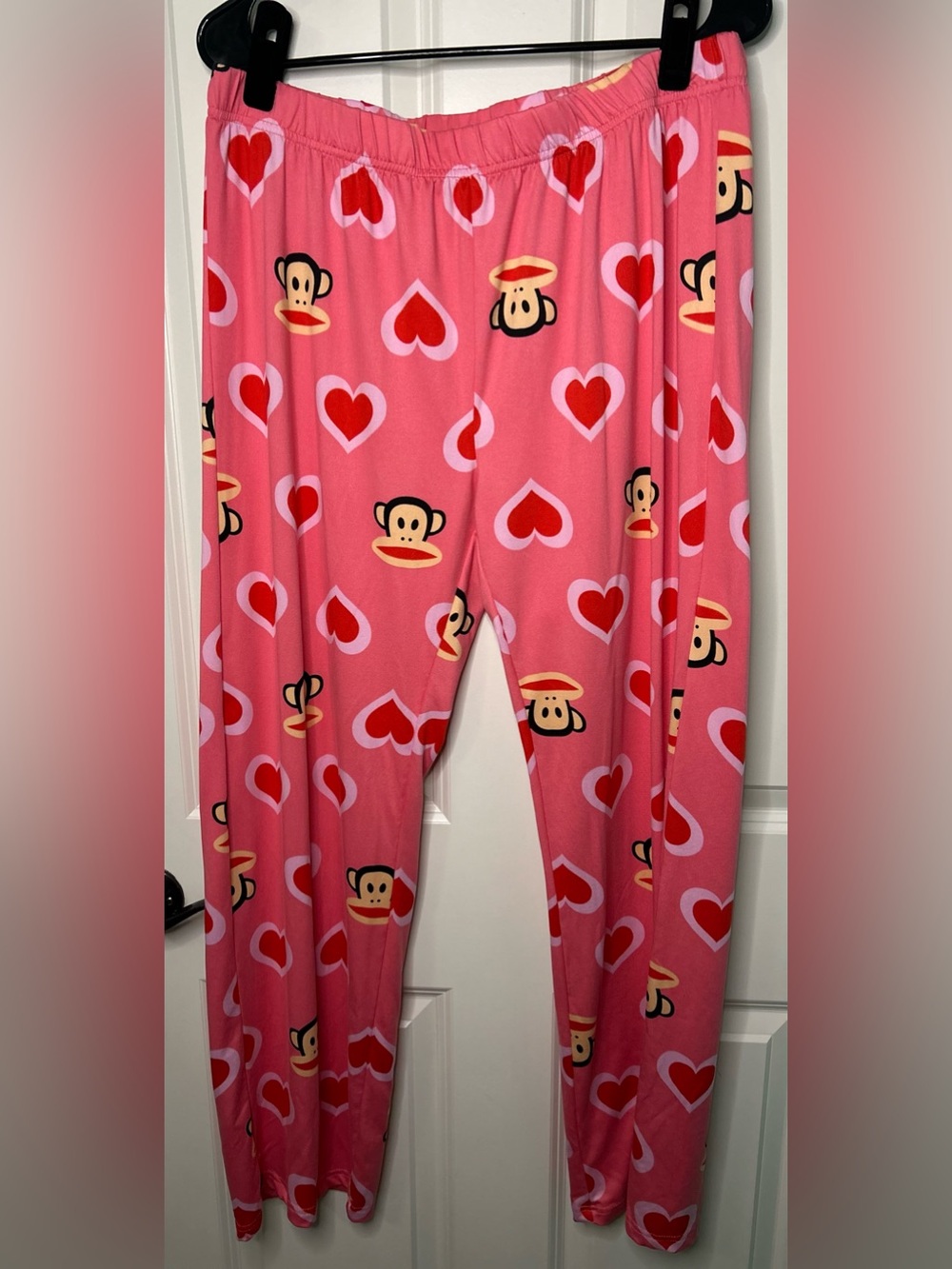 Paul Frank Pink Heart & Julius the Monkey Print Bottoms Loungewear Y2K nostalgia